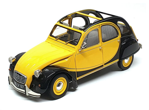 Norev 1/18 Scale Diecast 29623B - Citroen 2CV - Yellow/Black