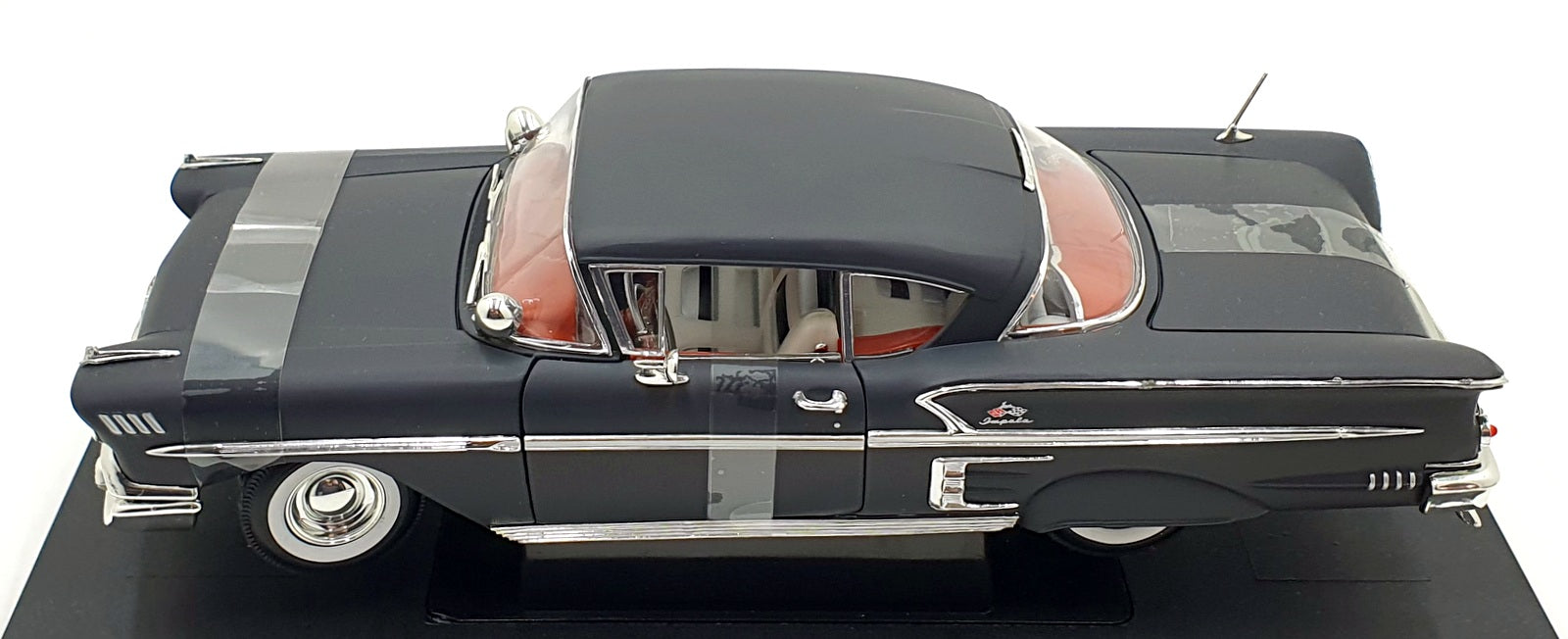 Ertl 1/18 Scale Diecast 33706 - 1958 Chevy Rats Custom Graphics - Matt Grey