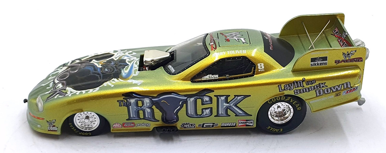 Action 1/24 Scale 100213 Chevrolet Funny Car Dragster WWF/The Rock - Toliver