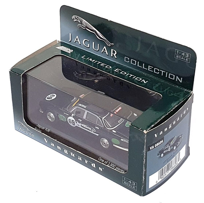 Vanguards 1/43 Scale Diecast VA08606 - Jaguar XJ6 Racing #69 - Black