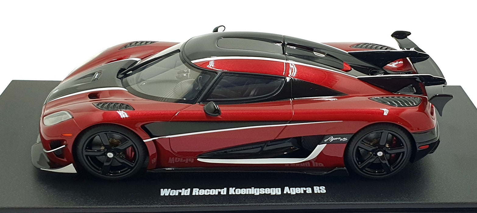 GT Spirit 1/18 Scale Resin GT931 - World Record Koenigsegg Agera RS - Red/Black