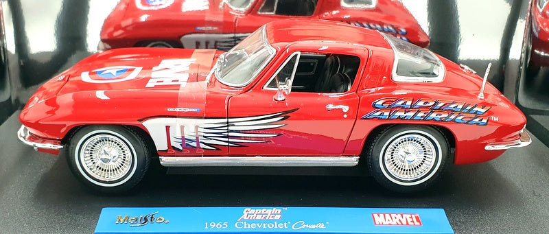 Maisto 1/18 Scale Diecast 36002 - 1965 Chevrolet Corvette - Captain America 