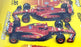Burago 1/43 Scale Twin Set 18-36856 - F1 Ferrari SF-24 #16 Leclerc & #55 Sainz