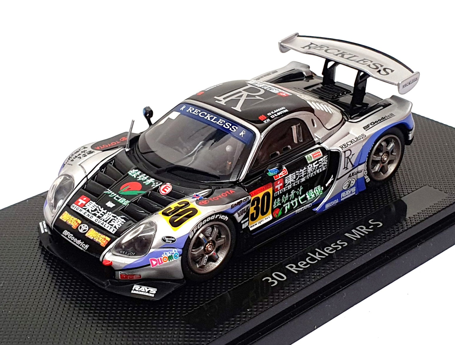 Ebbro 1/43 Scale 604 Toyota MR-S #30 Team Reckless JGTC GT300 2004 Silver/Black