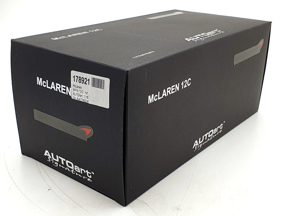 Autoart 1/18 Scale Diecast 76008 - McLaren 12C - Red 