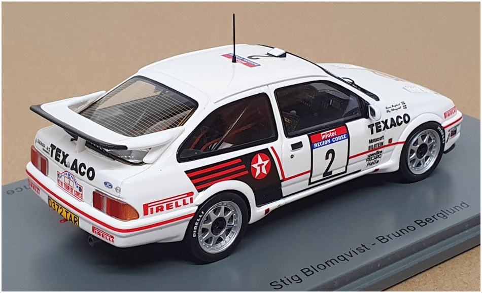 Spark S8701 Ford Sierra RS Cosworth No.2 Tour de Corse Rally de France Spark S8701 Ford Sierra RS Cosworth No.2 Tour de Corse Rally de France