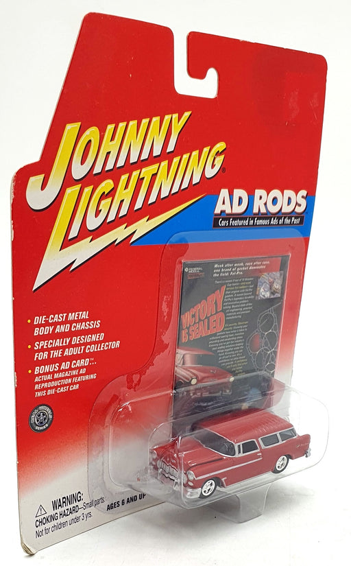 Johnny Lightning 1/64 Scale 366-04 - 1955 Chevrolet Nomad - Red