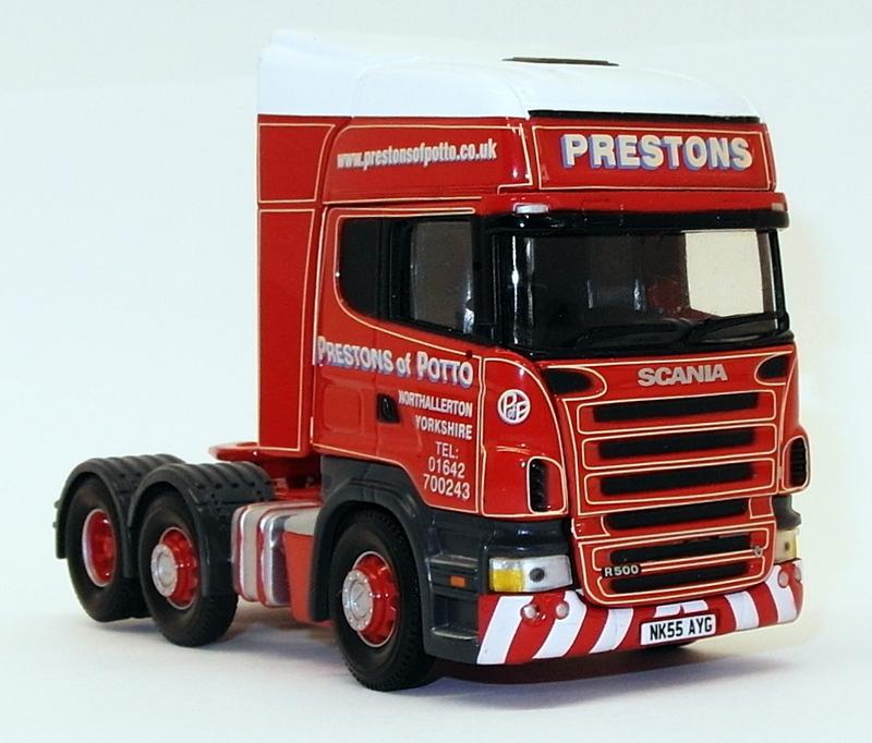 Corgi 1/50 Scale Model CC13713 Scania R Series Flatbed Trailer/Load - Prestons