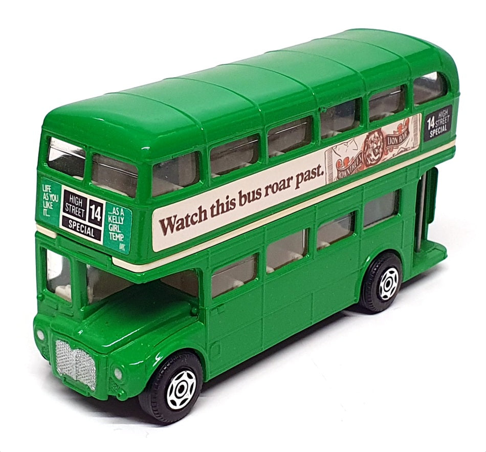 Corgi Appx 12cm Long Diecast 469 - AEC Rotemaster Bus "Lion Bar" - R14 Green