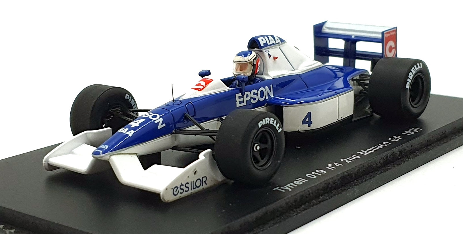 Spark 1/43 Scale S1698 - Tyrrell 019 #4 2nd Monaco GP 1990 - Alesi