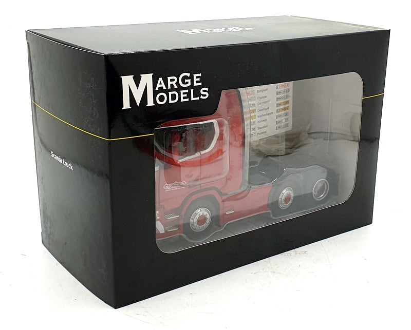 Marge Models 1/32 Scale 2015-03-01 Scania R500 6x2 Truck Nooteboom Edition - Red