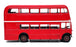 Solido 1/50 Scale 4402 - AEC RT Double Deck London Bus - Red