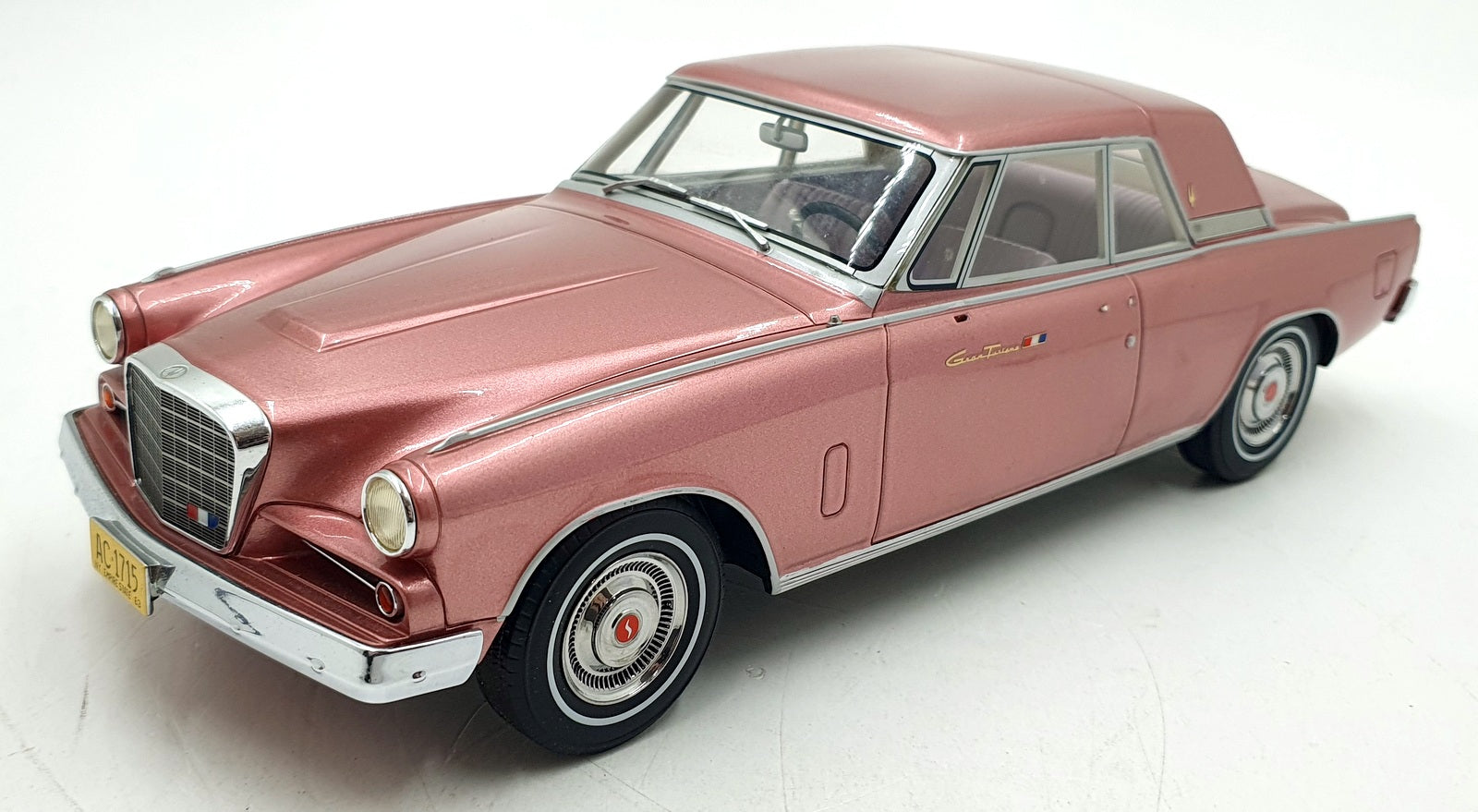 BOS Models 1/18 Scale BOS288 -  1963 Studebaker Gran Tourismo Hawk - Pink