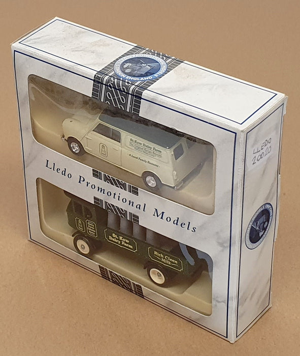 Lledo 1/43 Scale 20020 - Mini & Sentinal 2 Piece Set St. Kew Dairy Farm
