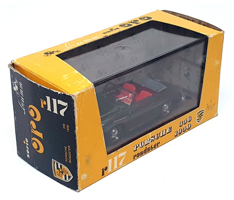 Brumm 1/43 Scale Diecast R117 - 1950 Porsche 356 Roadster - Dk Grey