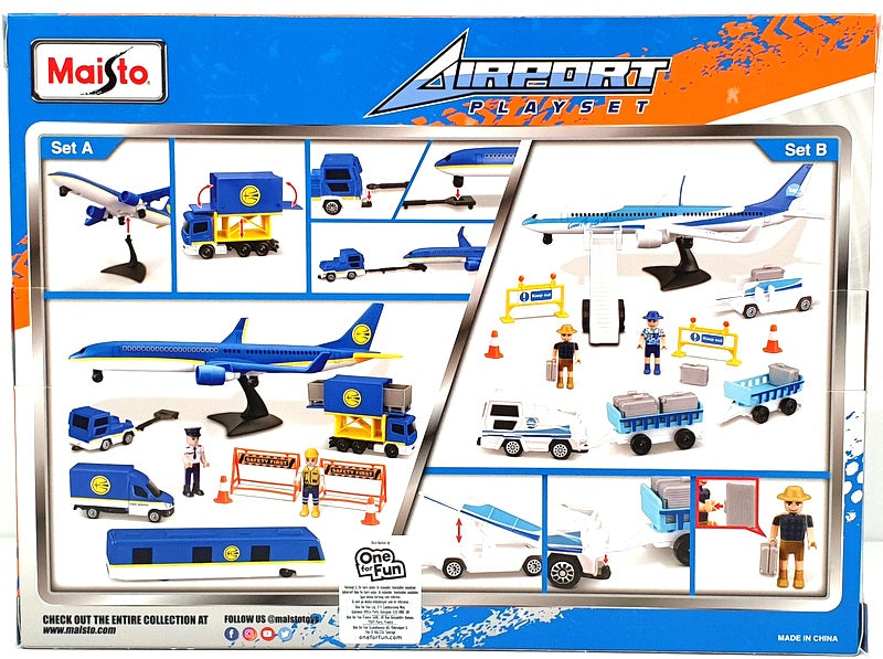 Maisto Set B 12620 - Airport Play Set - White/Lt. Blue
