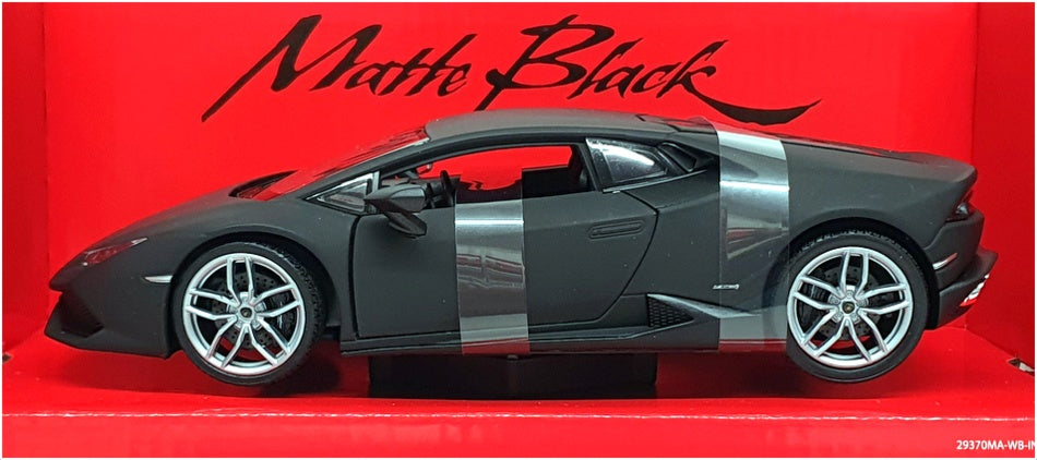 Welly NEX 1/24 Scale 24056MA-W - Lamborghini Huracan Coupe - Matte Black