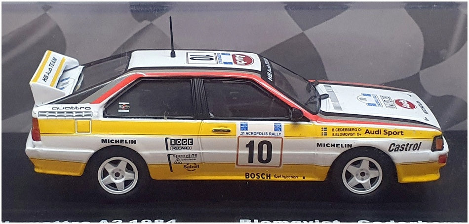 Altaya 1/43 Scale 1724B - Audi Quattro A2 31. Acropolis Rally 1984 #10