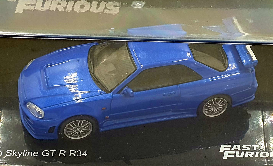 DeAgostini 1/43 Scale F220CMC014 - Fast and Furious Nissan Skyline GT-R R34 Blue