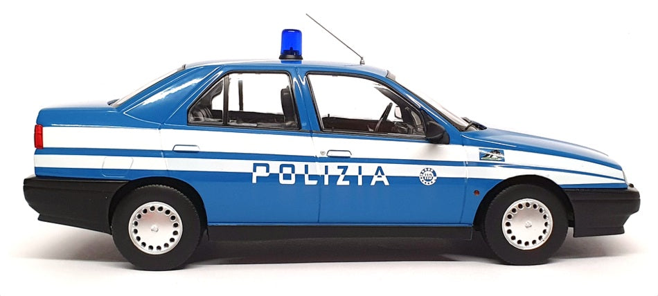 Triple9 1/18 Scale T9-1800386 - 1996 Alfa Romeo 155 Polizia - Blue/White