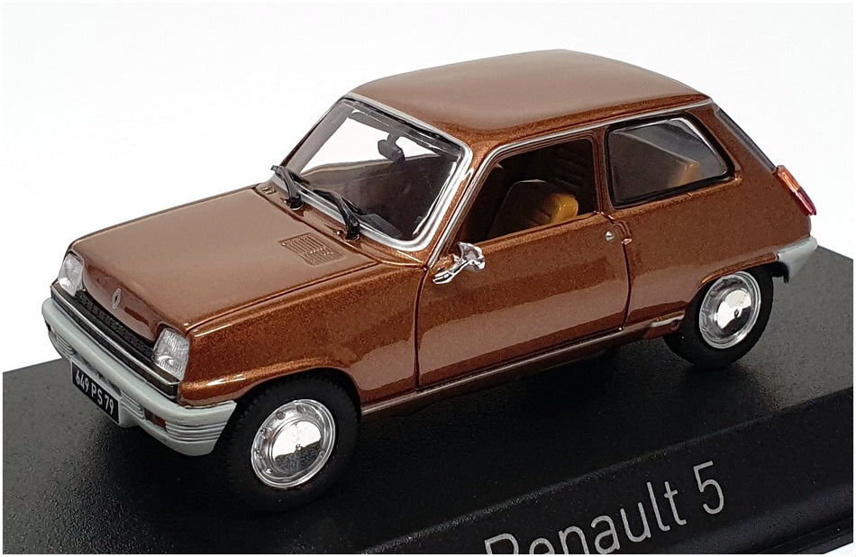 Norev 1/43 Scale Diecast 510529 - 1974 Renault 5 TL - Met Brown