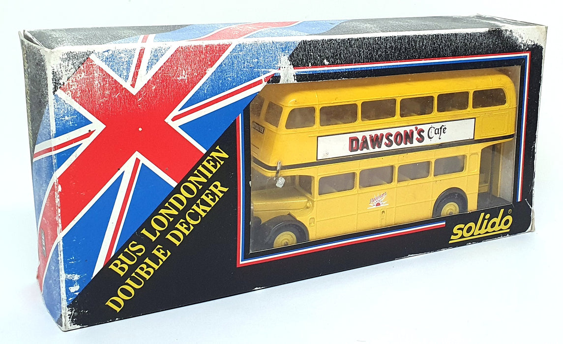 Solido 1/50 Scale Diecast 381 - Routemaster Double Decker RT Bus - Dawson's Cafe