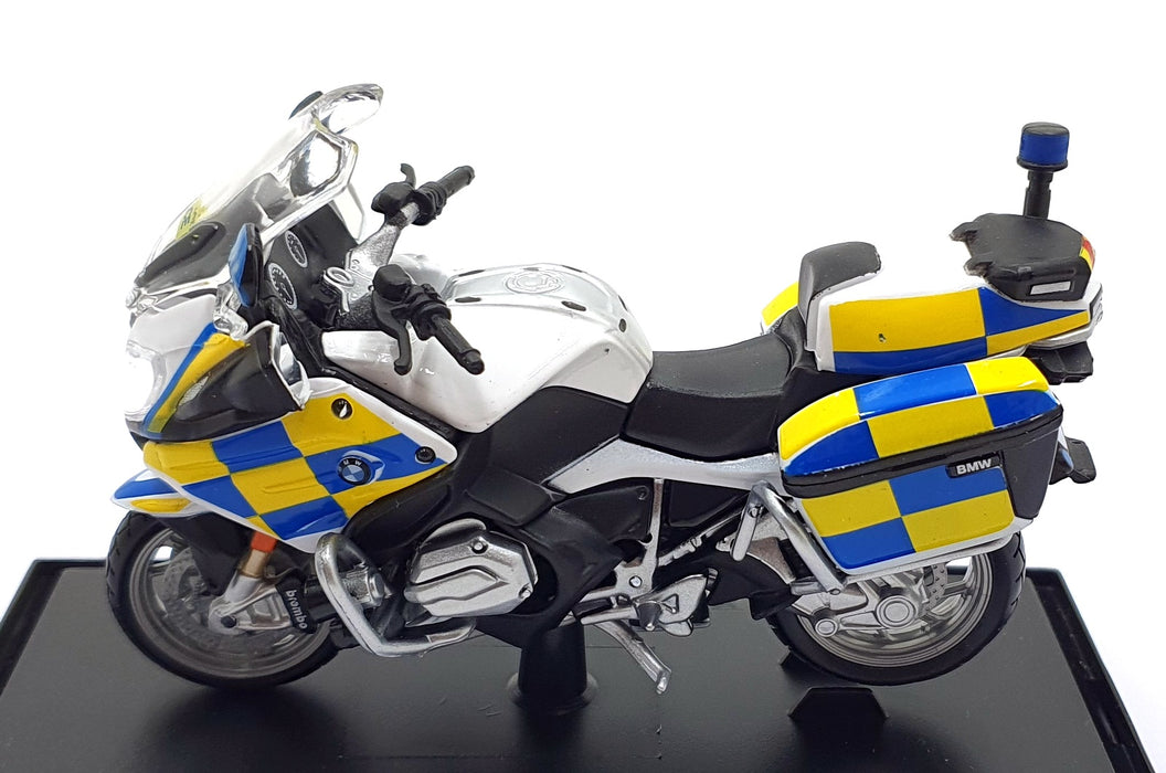 Maisto 1/18 Scale 15953 - BMW R 1200 RT Motorbike Police - White/Blue/Yellow
