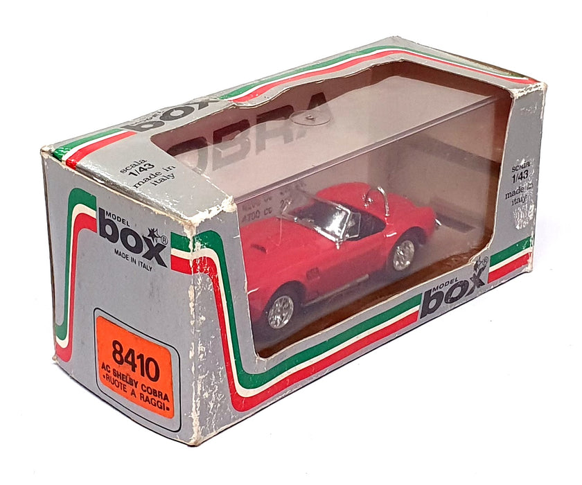 Box Model 1/43 Scale 8410 - AC Shelby Cobra Ruote A Raggi - Red