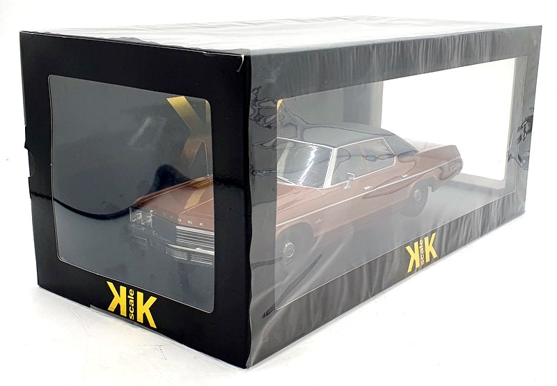 KK Scale 1/18 Scale KKDC181123 - 1974 Dodge Monaco - Brown / Black