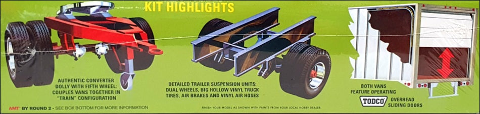 AMT 1/25 Scale Kit AMT1132/06 - Double Header Tandem Van Trailers