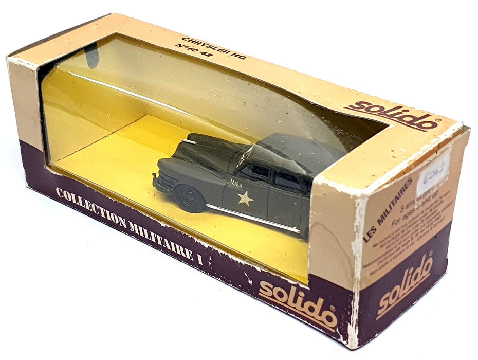 Solido 1/43 Scale 6042 - Military Chrysler Windsor US Army HQ Car - Green