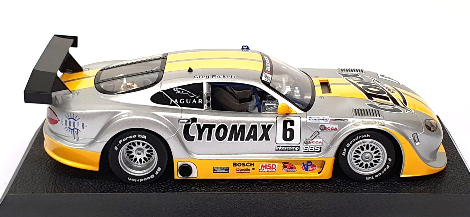 Scalextric 1/32 Scale Slot Car C2761 - Jaguar XKRS Cytomax #6 - Silver/Yellow