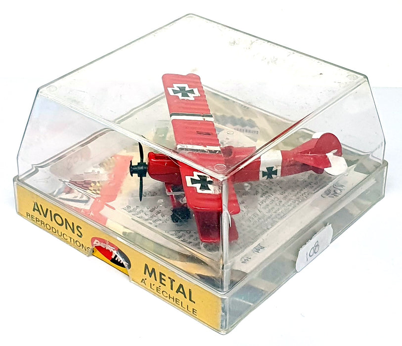 Aviones Play Me Diecast 108 - EL Fokker D-7 Scout Aircraft - Red