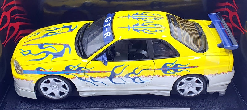 Motor Max 1/18 Scale Diecast 73902 - Nissan Skyline GT-R - Yellow