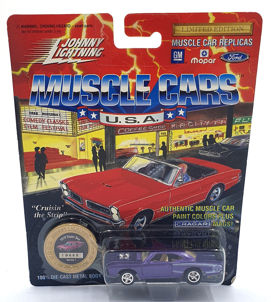 Johnny Lightning 1/64 Scale 200-100 - Muscle Cars USA 1970 Super Bee - Purple
