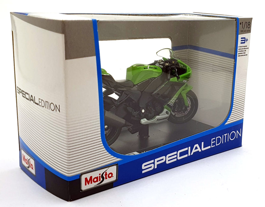 Maisto 1/18 Scale 39300 - Kawasaki Ninja ZX-10R Motorbike - Green