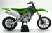 NewRay 1/6 Scale 49653 - Kawasaki KX450 Motorbike - Green/White