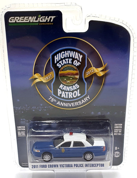 Greenlight 1/64 Scale 28060-D - 2011 Ford Crown Victoria Police Interceptor