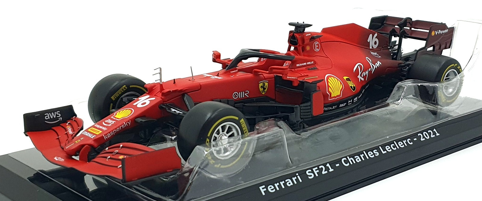 Altaya 1/24 Scale Diecast AT2001N - F1 Ferrari SF21 #16 Charles Leclerc 2021