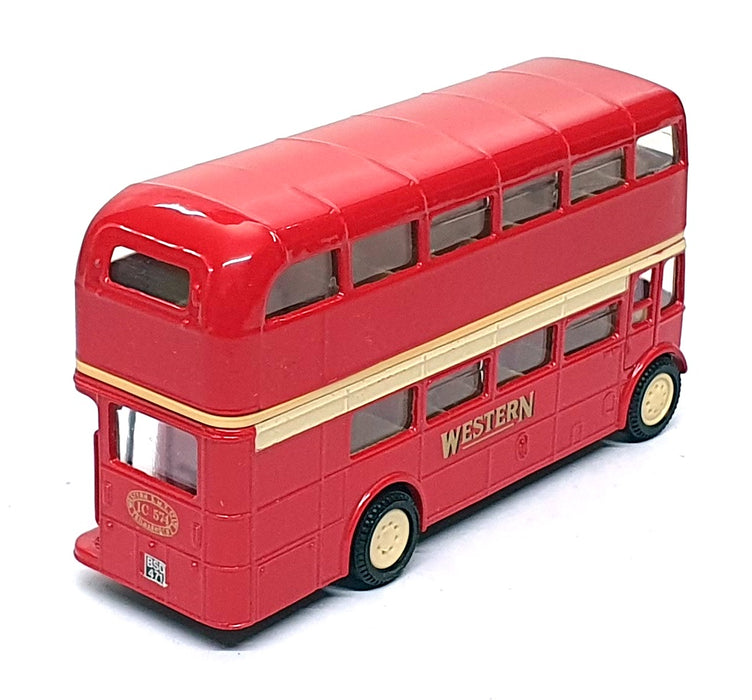 Corgi 12cm Long D599 - AEC Bus Western SMT Co. Ltd IC 574 Kilmarnock - Red