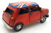 Kreatif Kraft Tin Plate Metal 84101 - Union Jack Car Ornament - Red/Union Jack