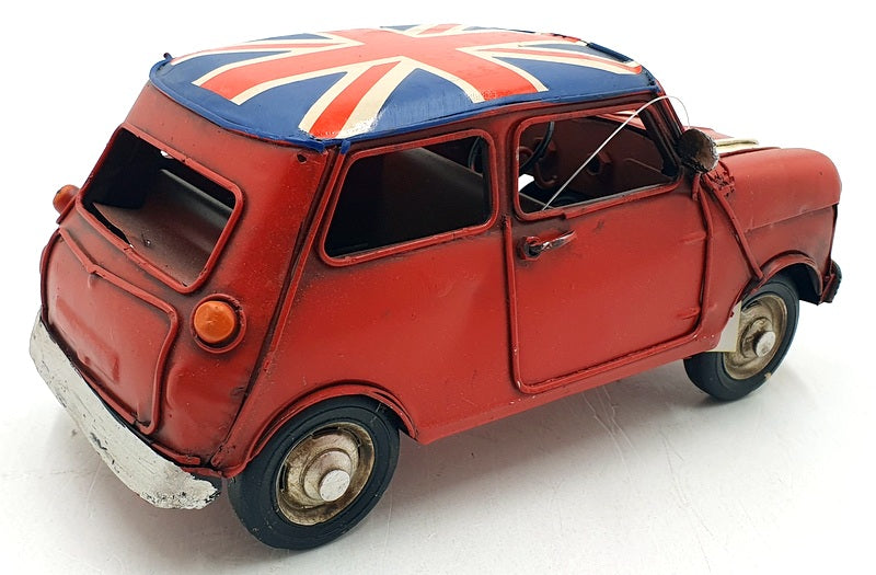 Kreatif Kraft Tin Plate Metal 84101 - Union Jack Car Ornament - Red/Union Jack