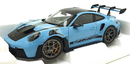 Norev 1/18 Scale Diecast 187367 - 2022 Porsche 911 GT3 RS Weissach Pack - Blue