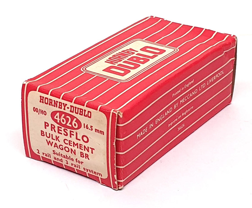 Hornby Dublo OO Gauge 4626 - 20T Presflo Bulk Cement Wagon In BR Bauxite
