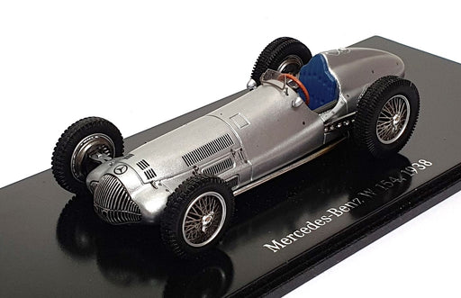 Spark 1/43 Scale Resin B6 604 0438 - 1938 Mercedes Benz W154 - Silver