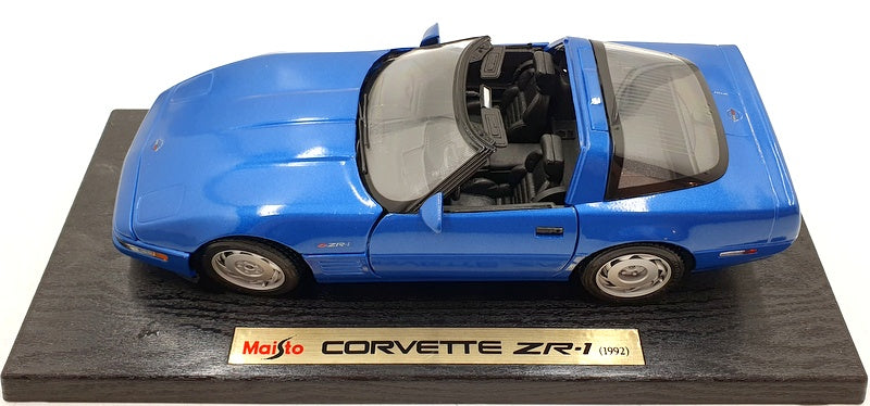 Maisto 1/18 Scale Diecast 31809 - Chevrolet Corvette ZR-1 1992 - Blue