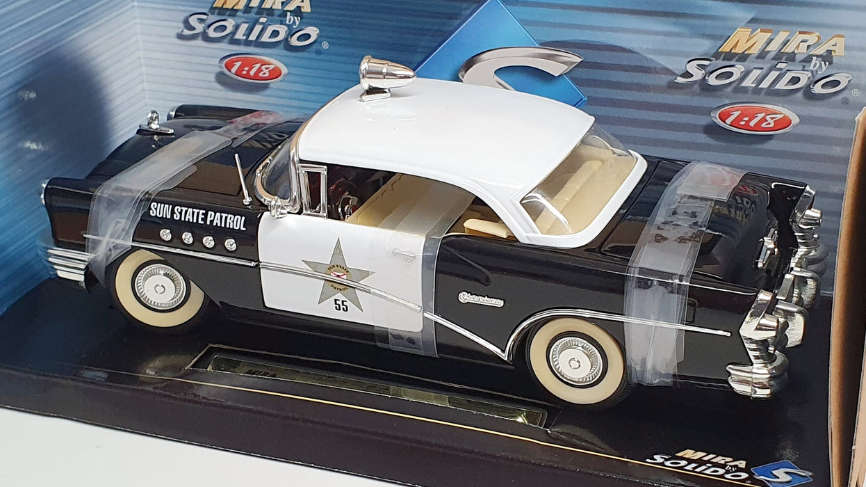 Mira Solido 1/18 Scale 8111 - 1955 Buick Century Sun State Patrol Police Car