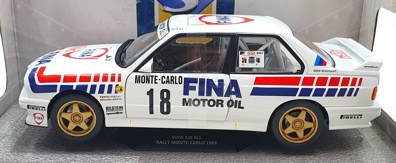 Solido 1/18 Scale Diecast S1801518 - BMW E30 M3 Gr.A Monte Carlo 1989 #18