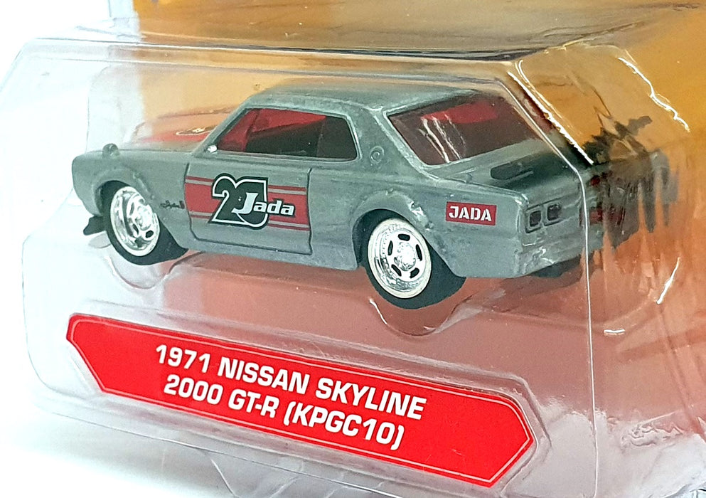 Jada 1/64 Scale 14043 - 1971 Nissan Skyline 2000 GTR (KPGC10) Grey/Red