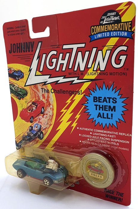 Johnny Lightning 1/64 Scale 100-180 - The Challengers Vicious Vette - Blue